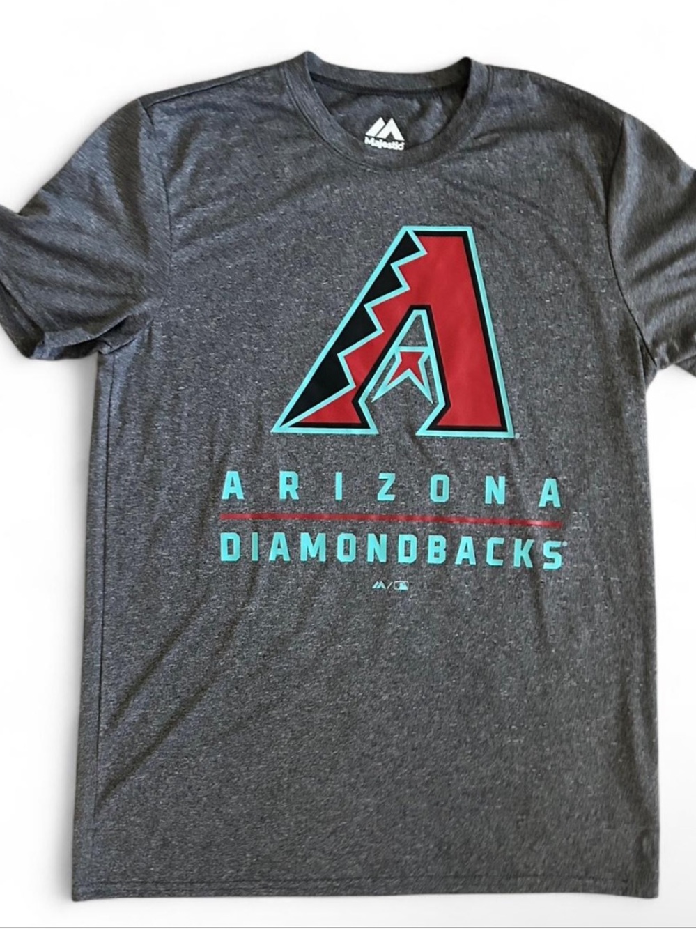 Majestic Arizona Diamondbacks Men's Gray Logo T-Shirt Size M